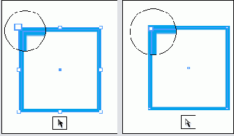 активизирует ограничивающий прямоугольник, проходящий по