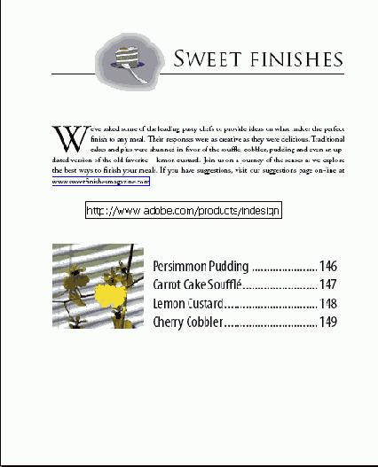 экспортированных из программы Adobe InDesign