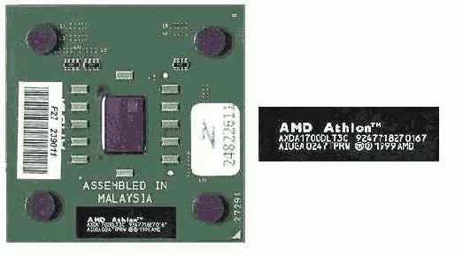 Тестируемый процессор AMD Athlon 700 (Thunderbird)